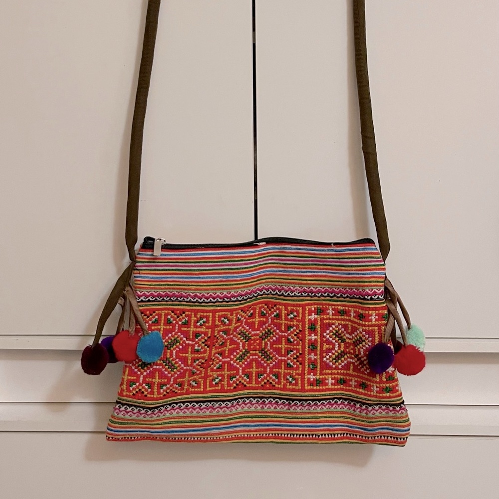 Vintage handmade Tribal Crossbody/Shoulder Bag